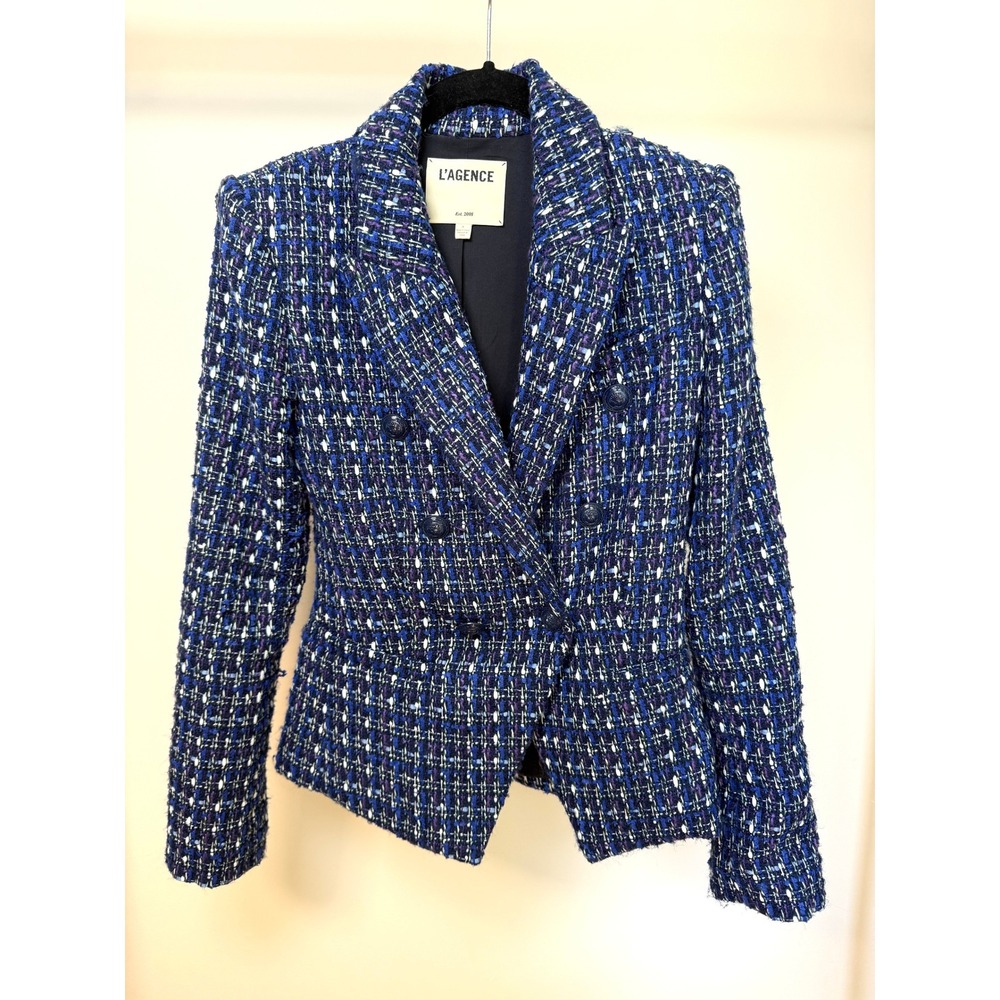 L'AGENCE Marie Tweed Blazer | Size 2 - Picture 6 of 14